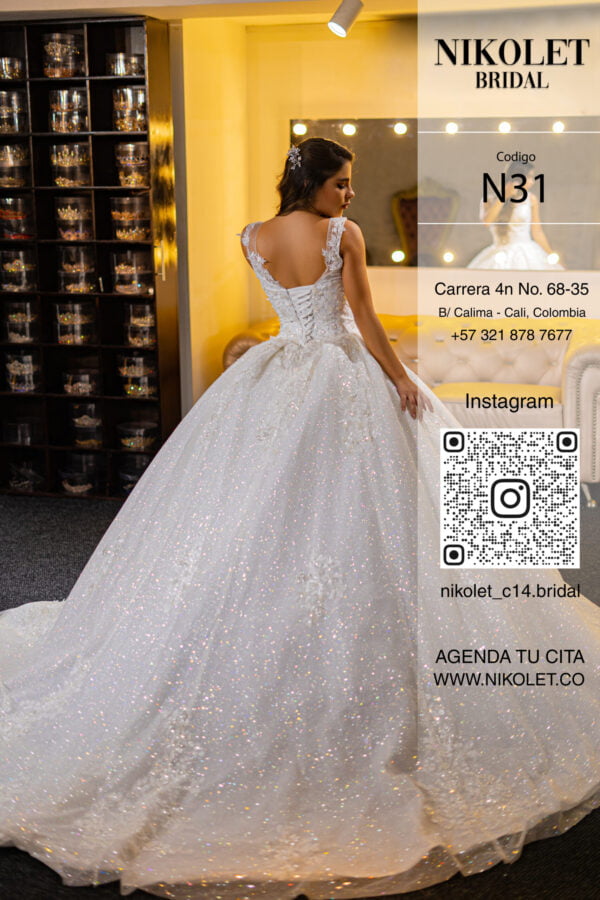 Vestido blanco N31 - Image 4