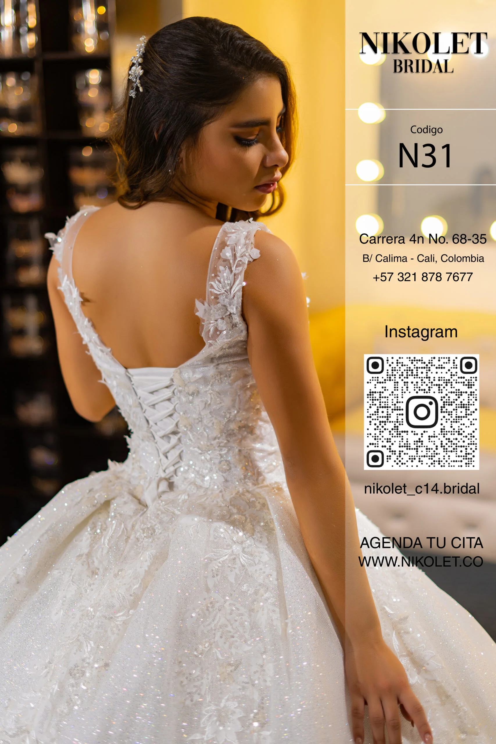 Vestido blanco N31 - Image 2