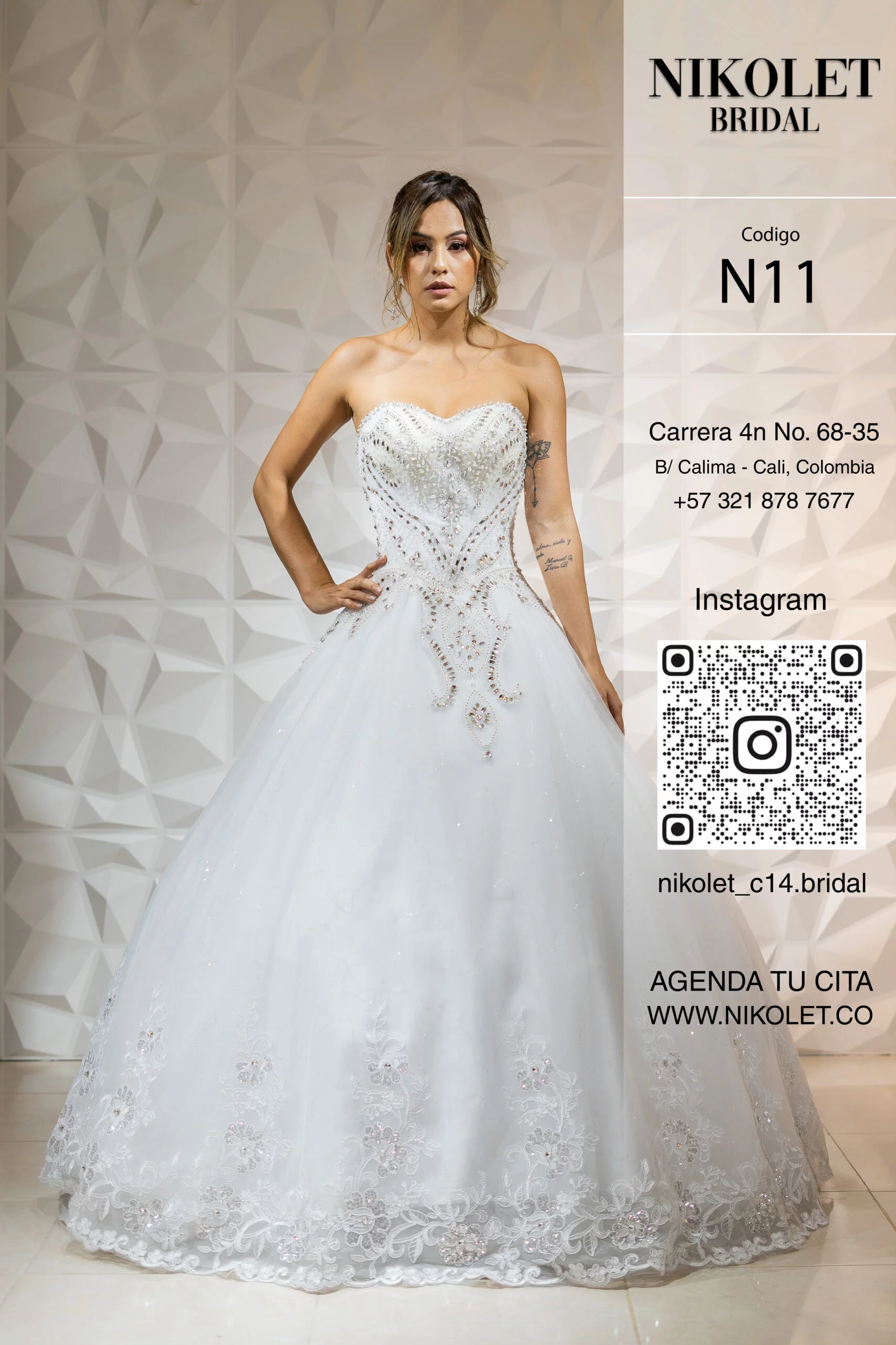 Vestido blanco N11 - Image 3