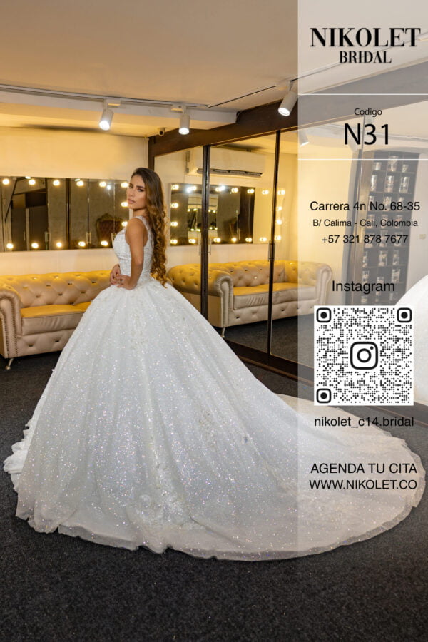 Vestido blanco N31 - Image 3