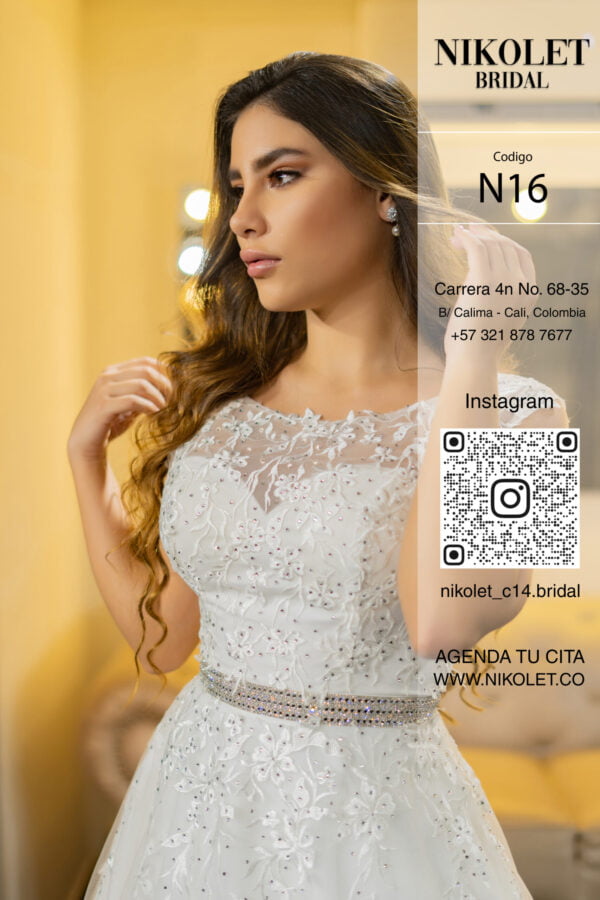 Vestido blanco N16 - Image 4