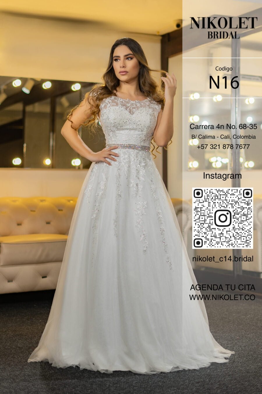 Vestido blanco N16