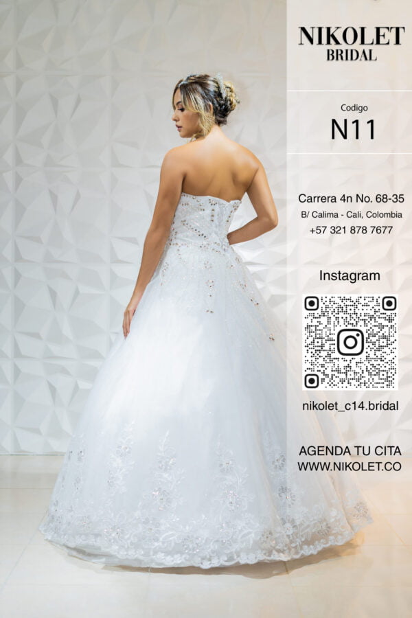 Vestido blanco N11 - Image 2