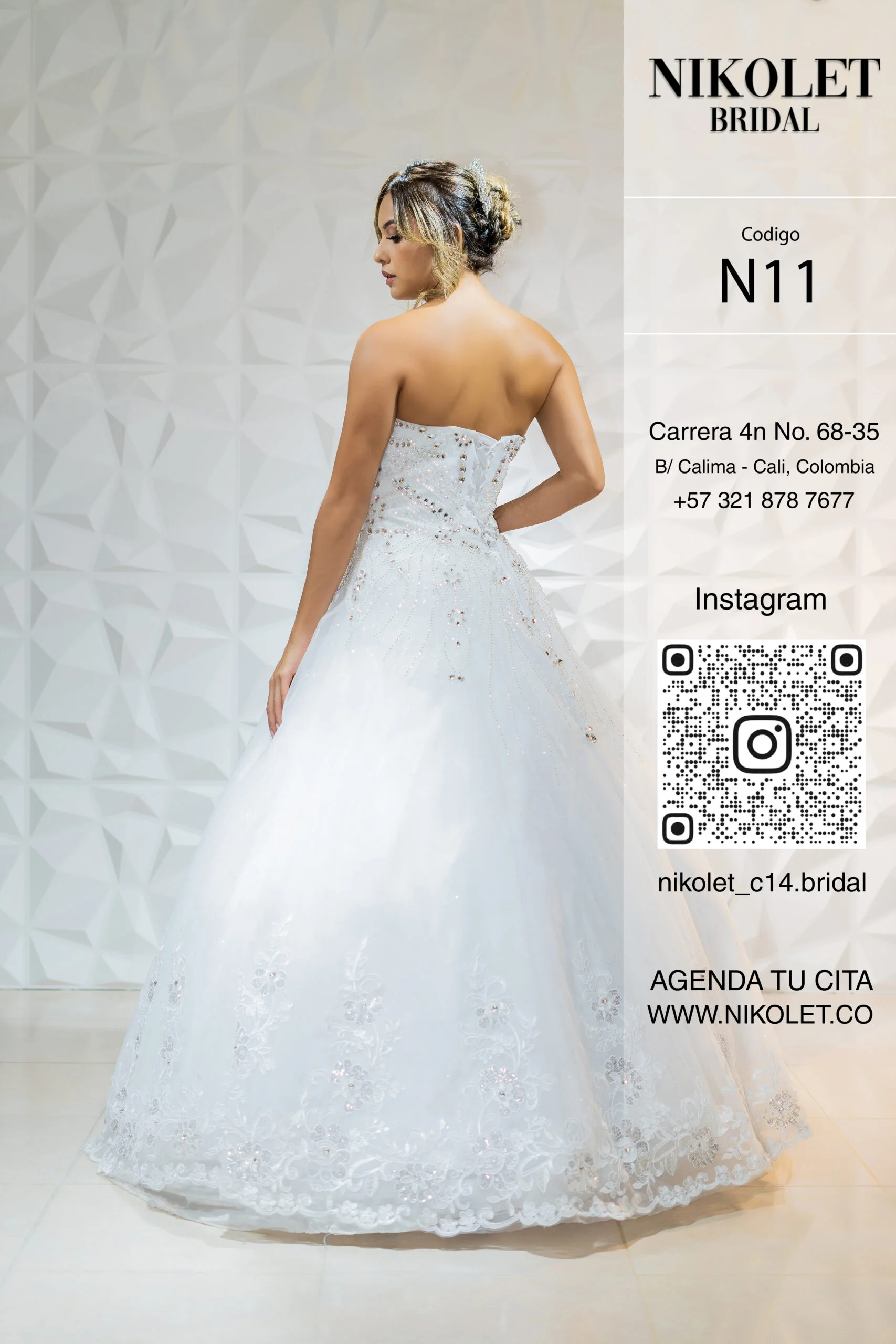 Vestido blanco N11 - Image 2