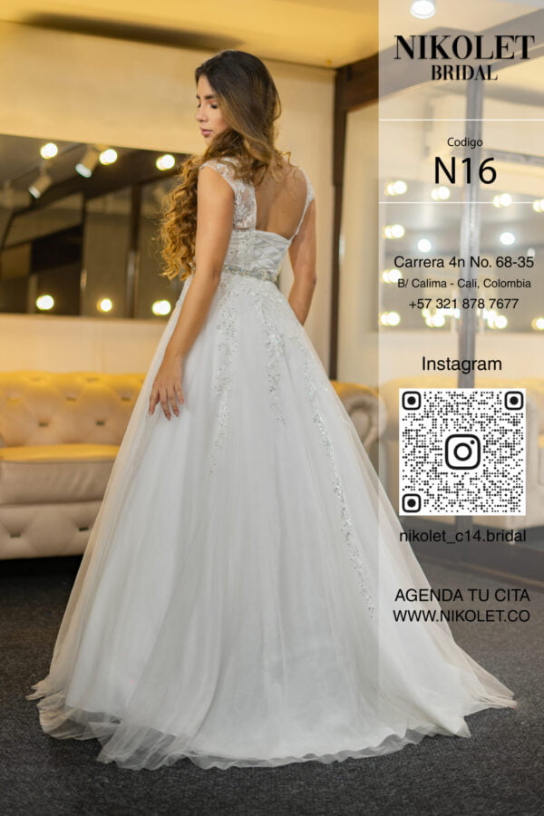 Vestido blanco N16 - Image 2