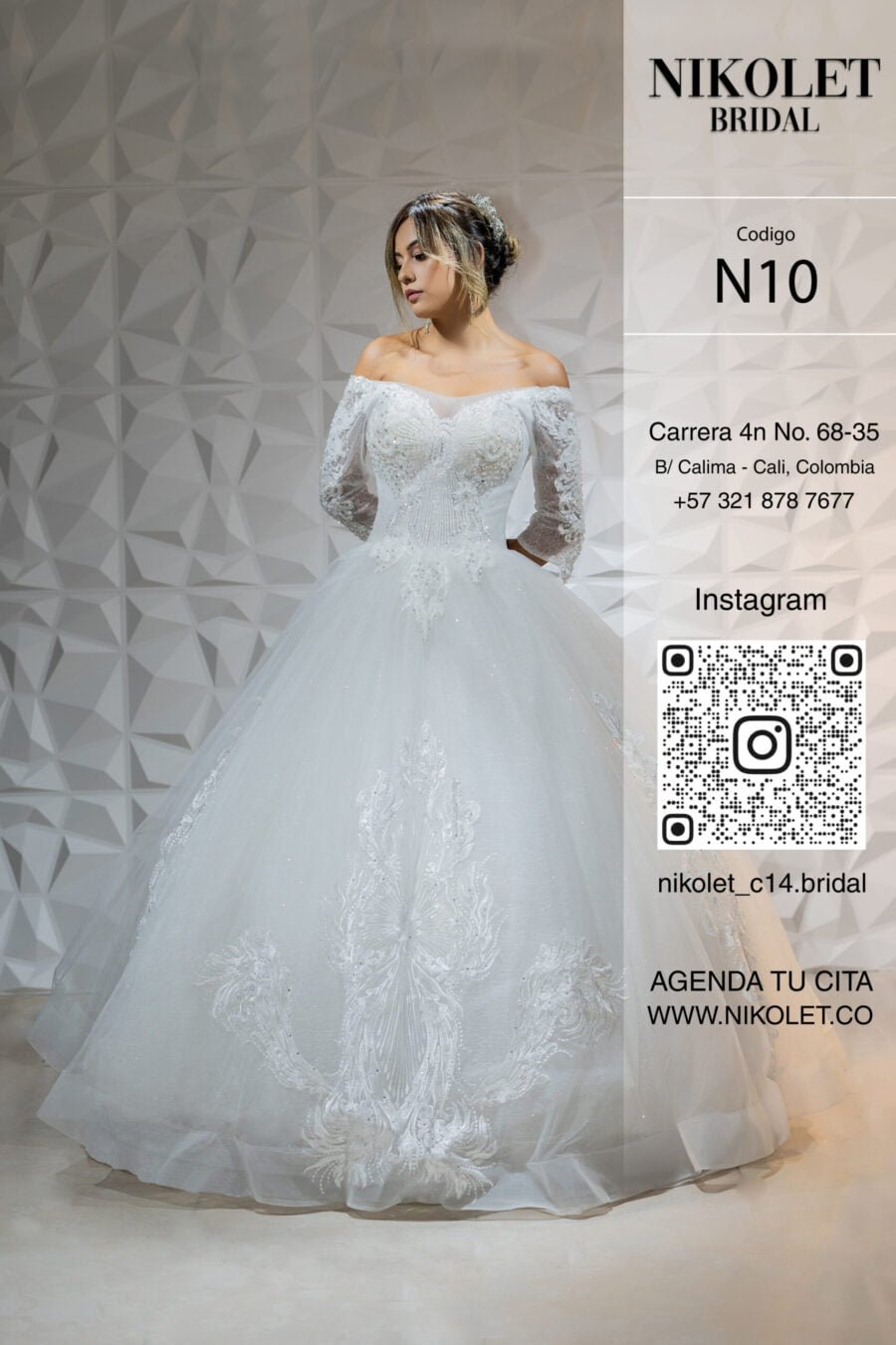 Vestido blanco N10
