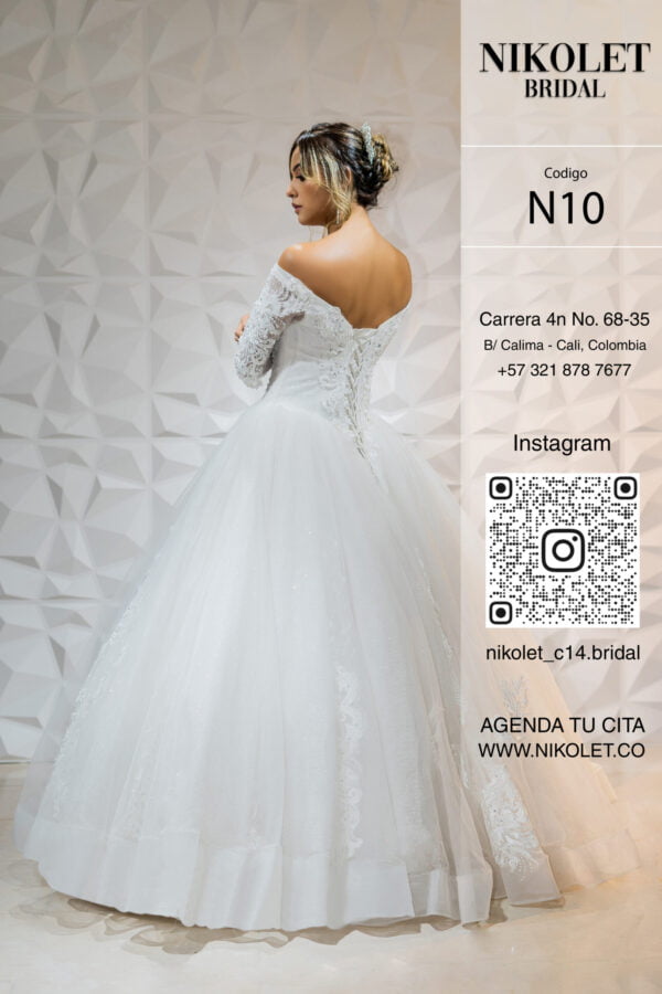 Vestido blanco N10 - Image 3