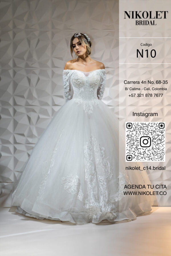 Vestido blanco N10 - Image 2