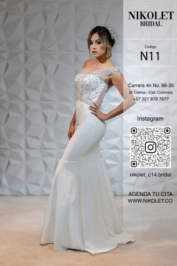 Vestido blanco N12 - Image 4