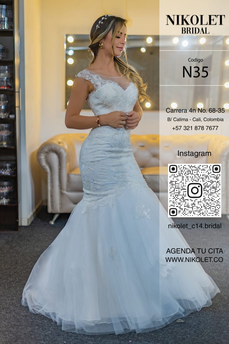 Vestido blanco N35