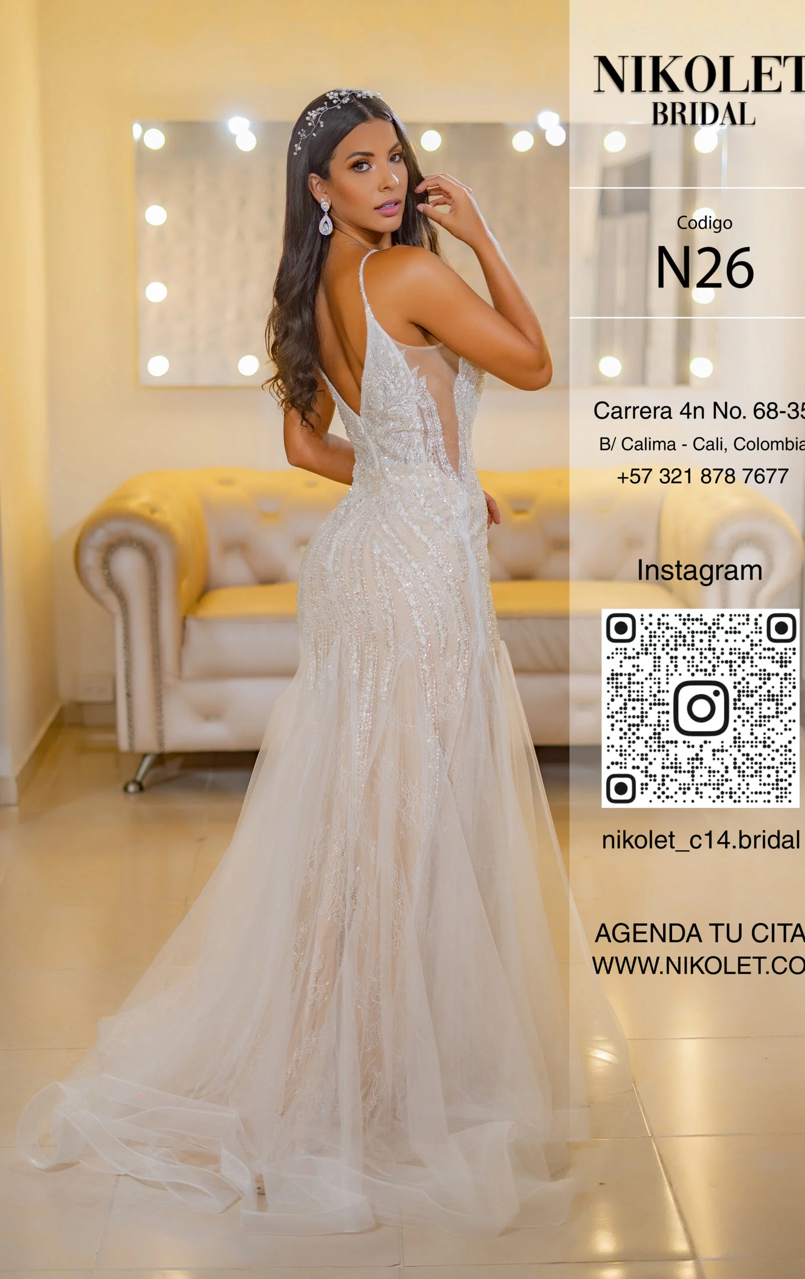 Vestido blanco N26 - Image 3