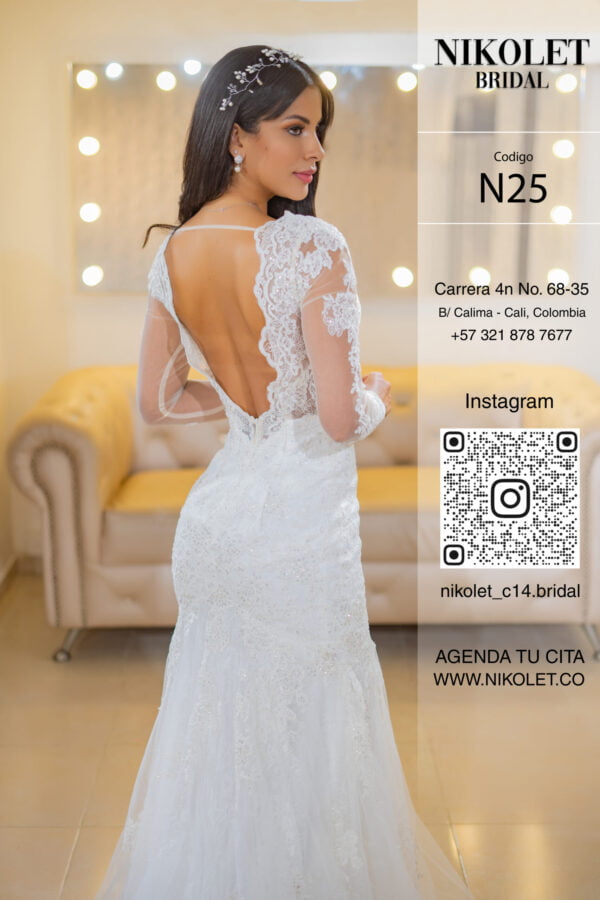 Vestido blanco N25 - Image 4