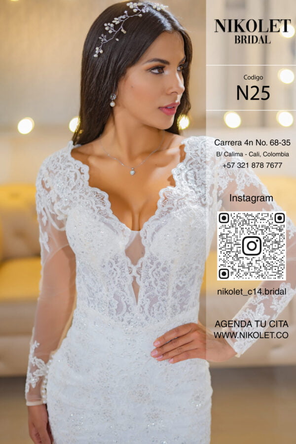 Vestido blanco N25 - Image 3