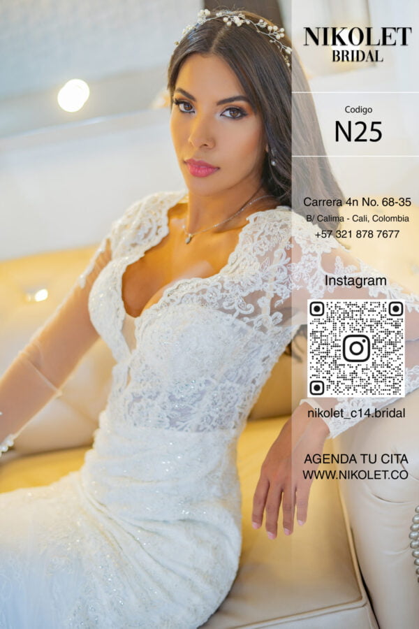 Vestido blanco N25 - Image 2