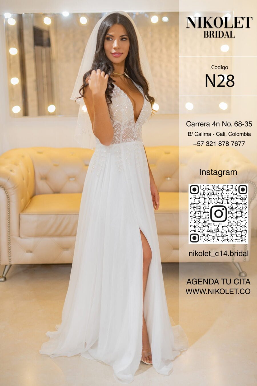 Vestido blanco N28
