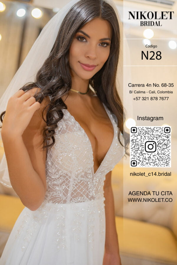 Vestido blanco N28 - Image 4