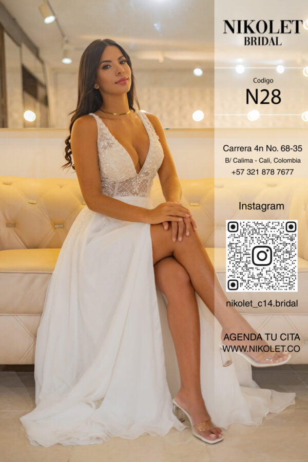 Vestido blanco N28 - Image 3