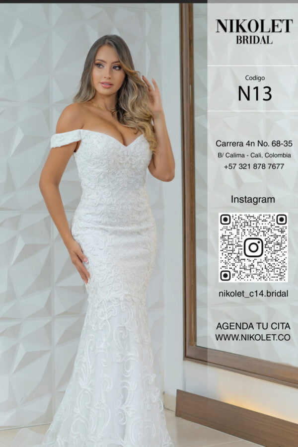 Vestido blanco N13 - Image 2