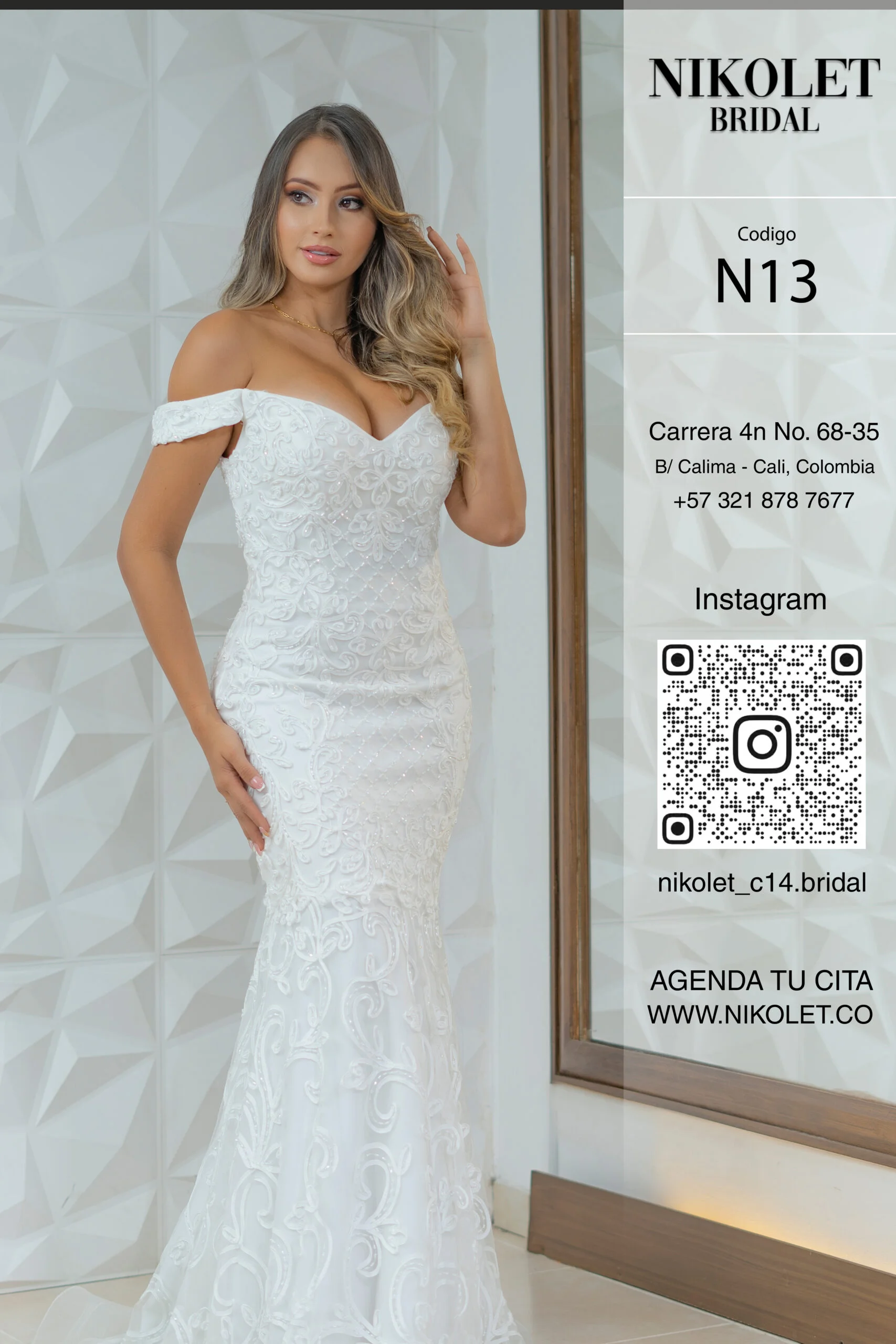 Vestido blanco N13 - Image 2