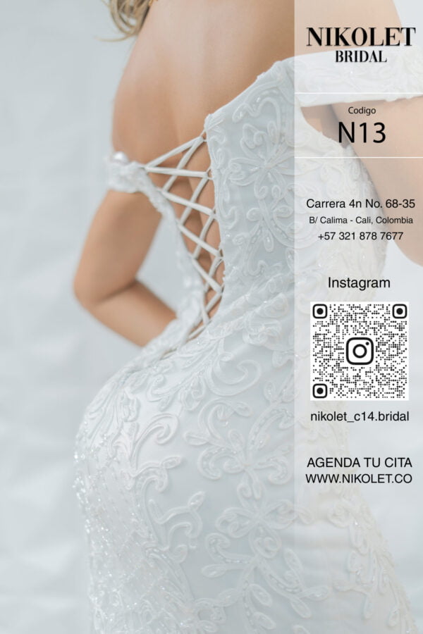 Vestido blanco N13 - Image 3