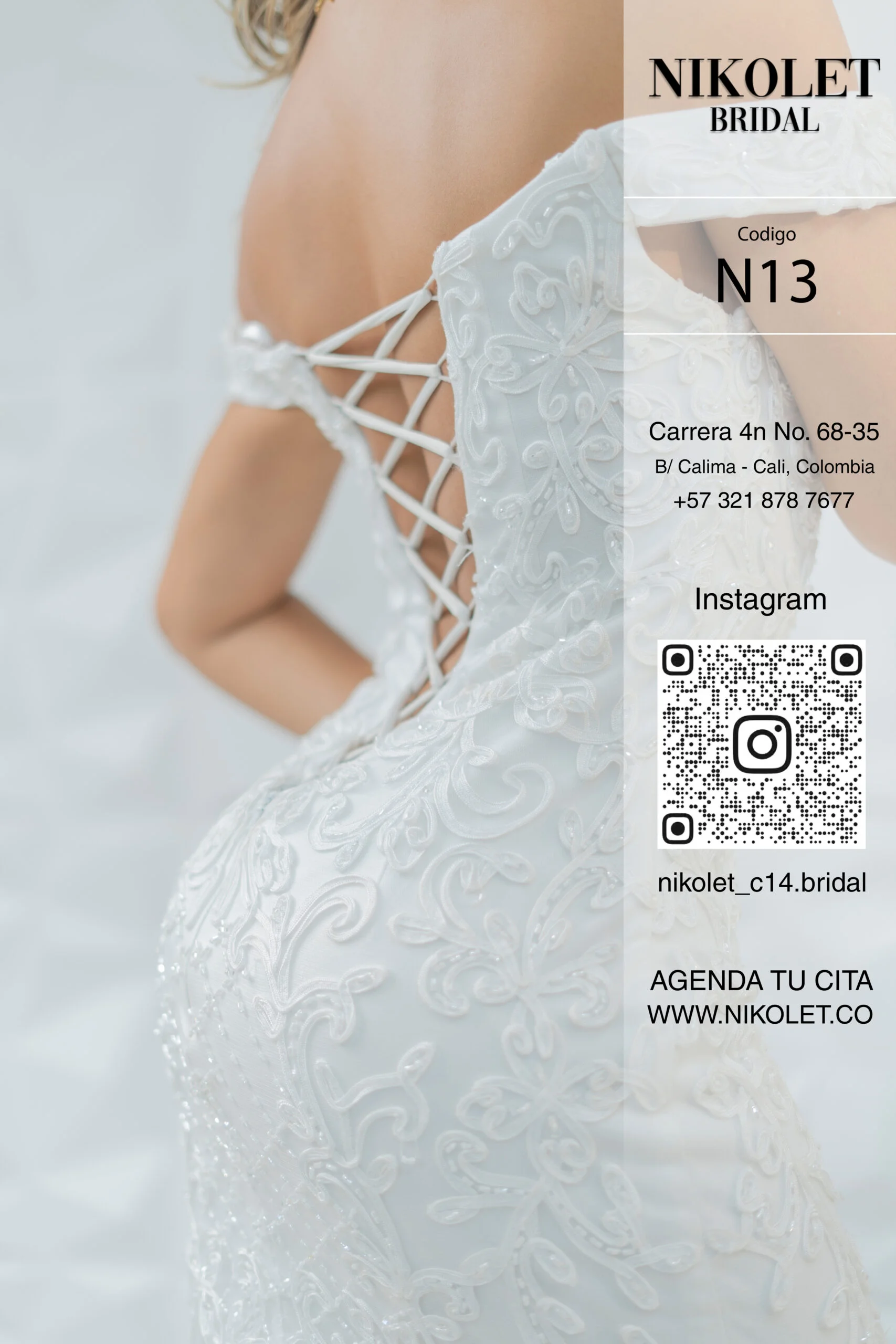 Vestido blanco N13 - Image 3