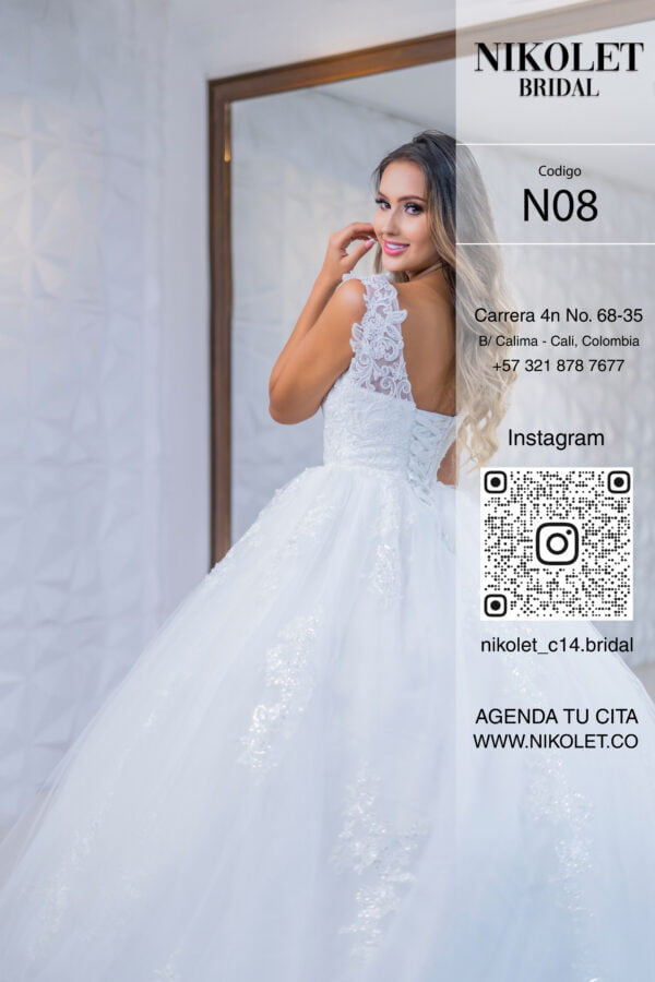 Vestido blanco N08 - Image 2