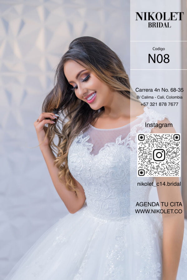 Vestido blanco N08 - Image 3