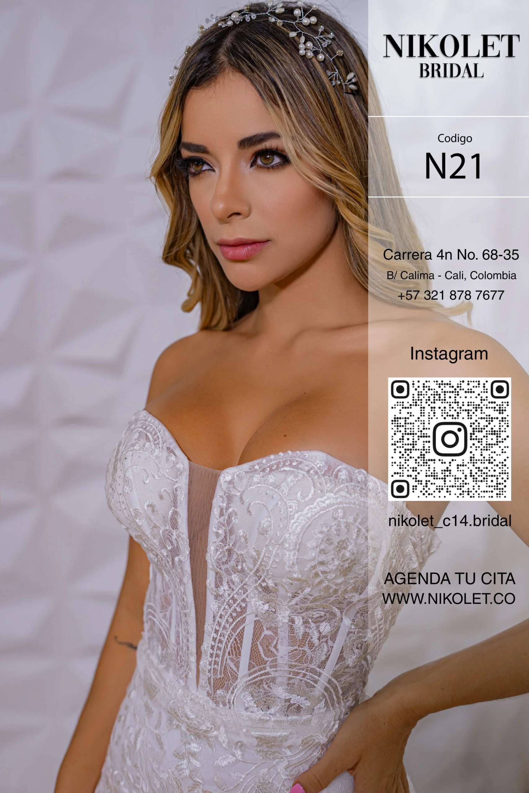 Vestido blanco N21 - Image 2