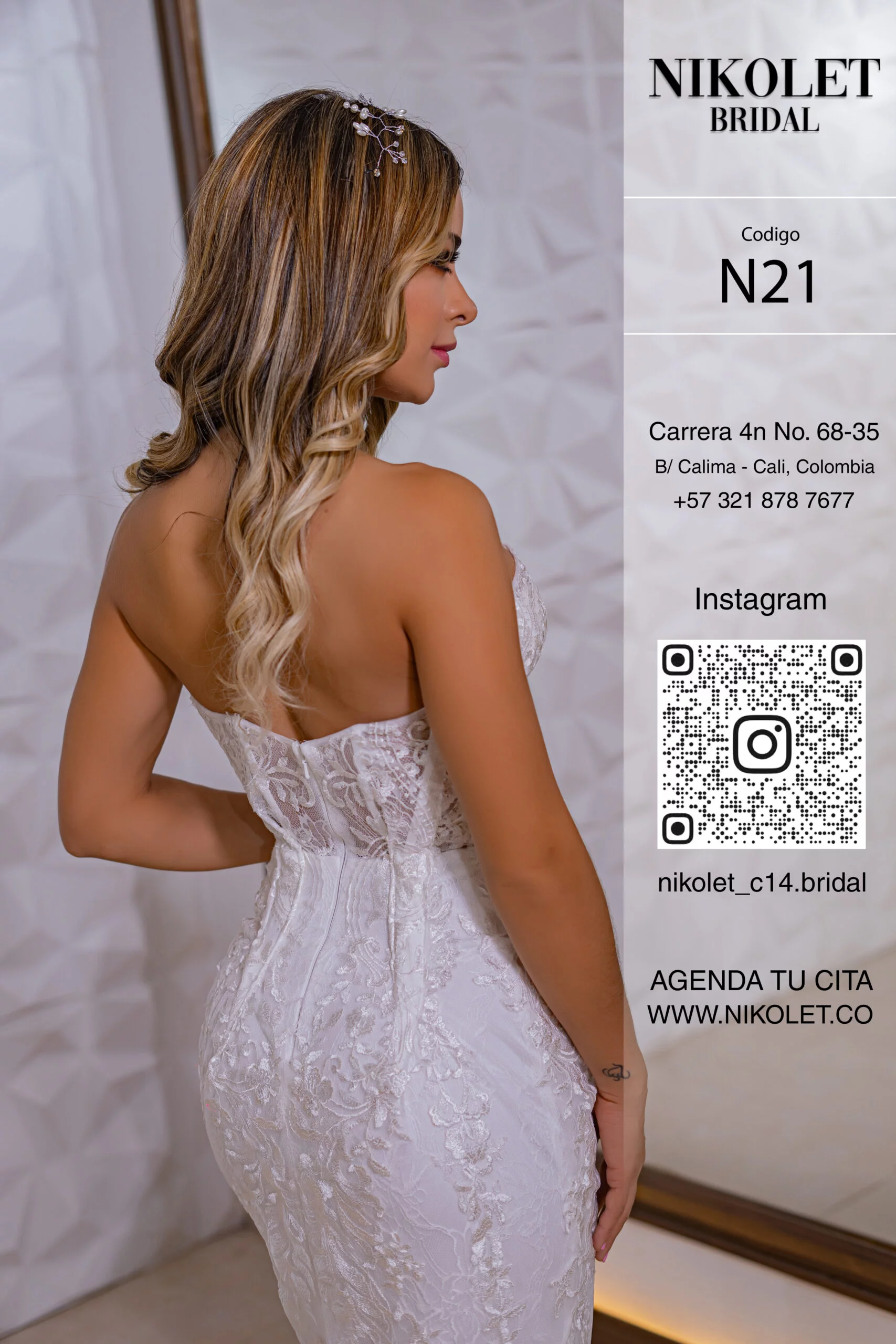 Vestido blanco N21 - Image 3