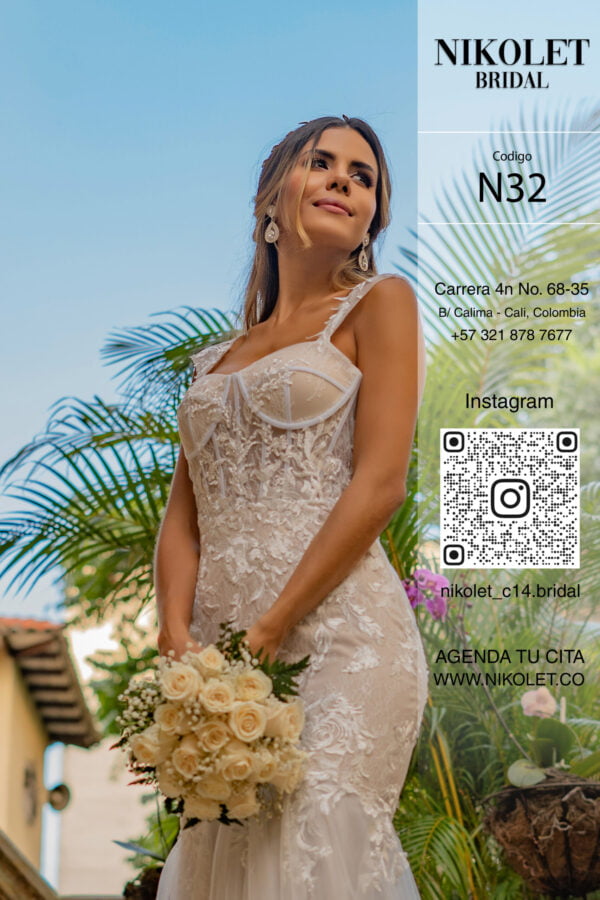 Vestido blanco N32 - Image 2