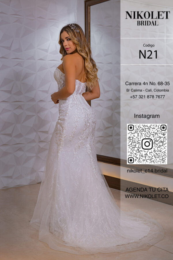 Vestido blanco N21 - Image 4