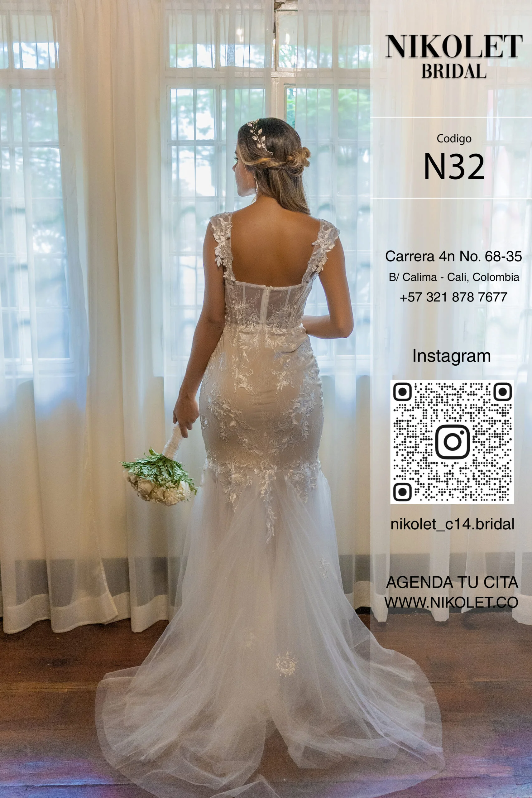 Vestido blanco N32 - Image 4