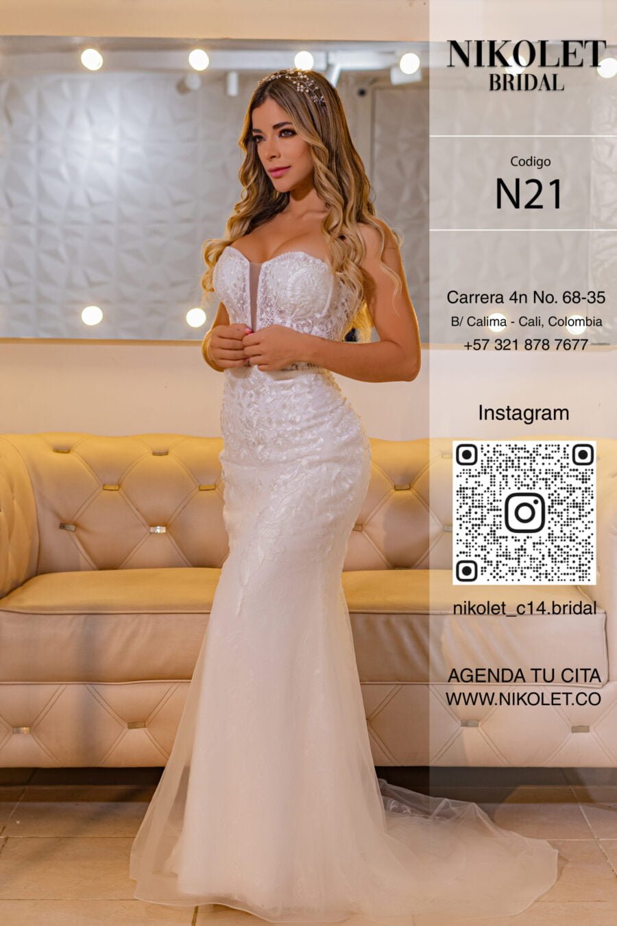 Vestido blanco N21