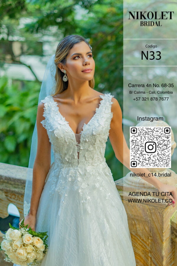 Vestido blanco N33 - Image 2