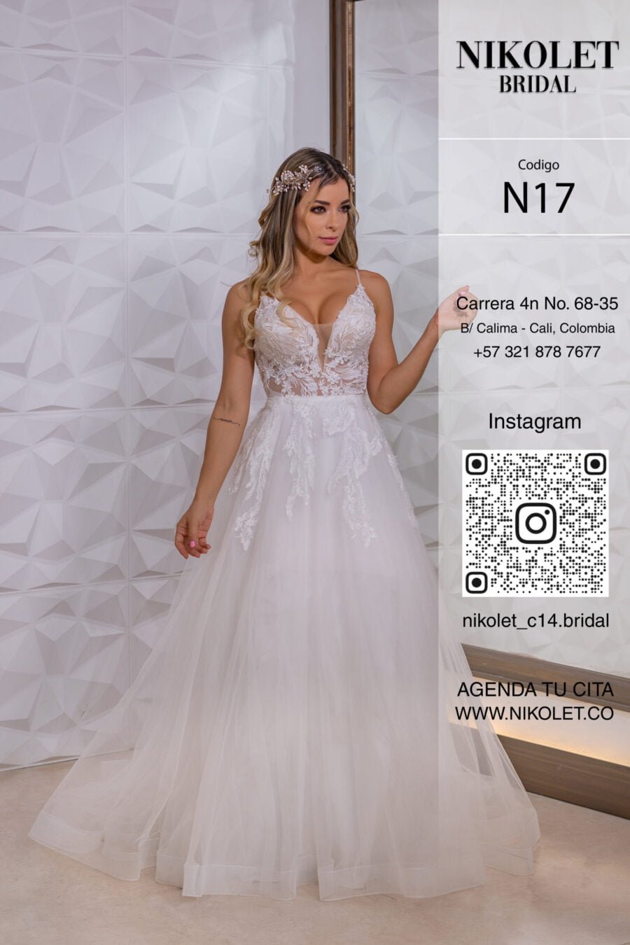 Vestido blanco N17