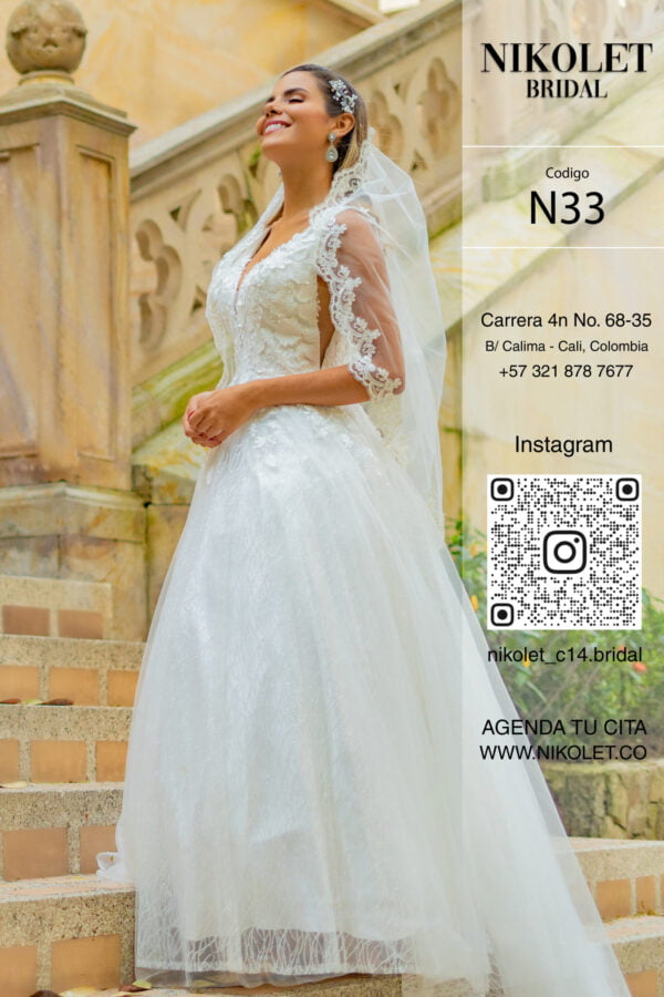 Vestido blanco N33 - Image 4
