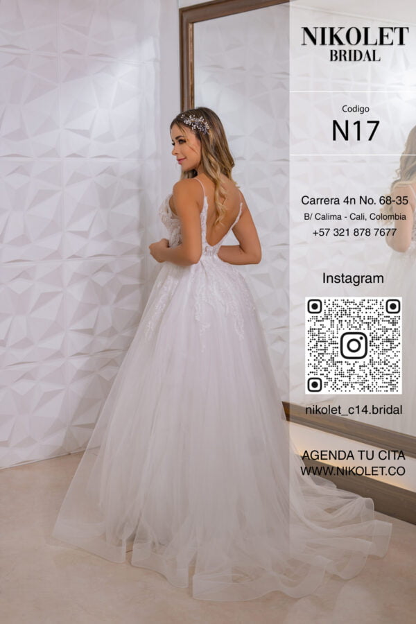 Vestido blanco N17 - Image 2