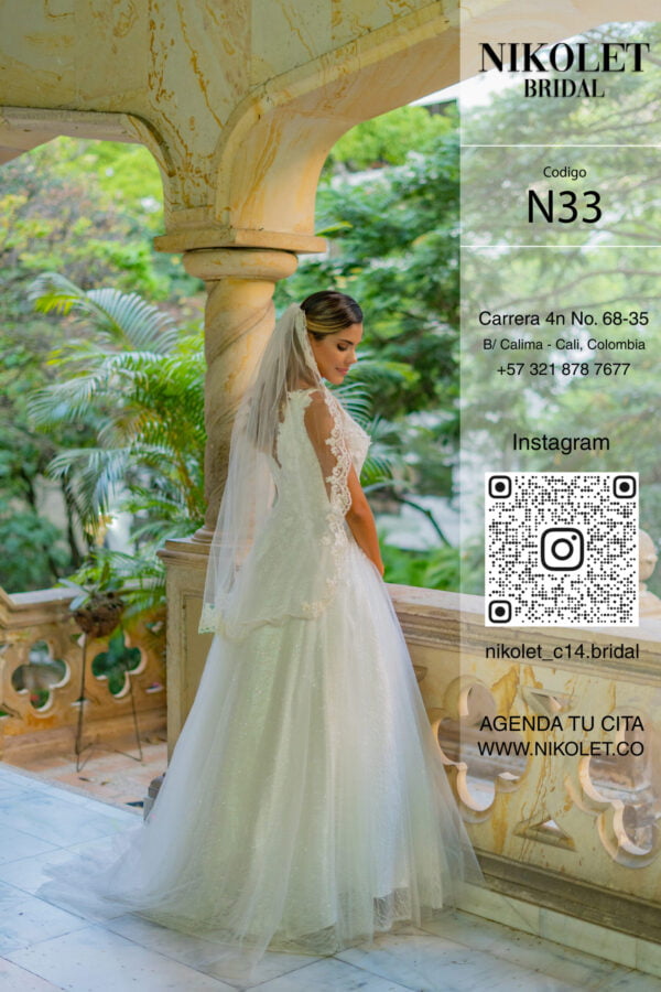 Vestido blanco N33 - Image 3