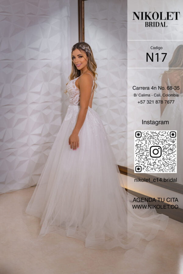 Vestido blanco N17 - Image 3