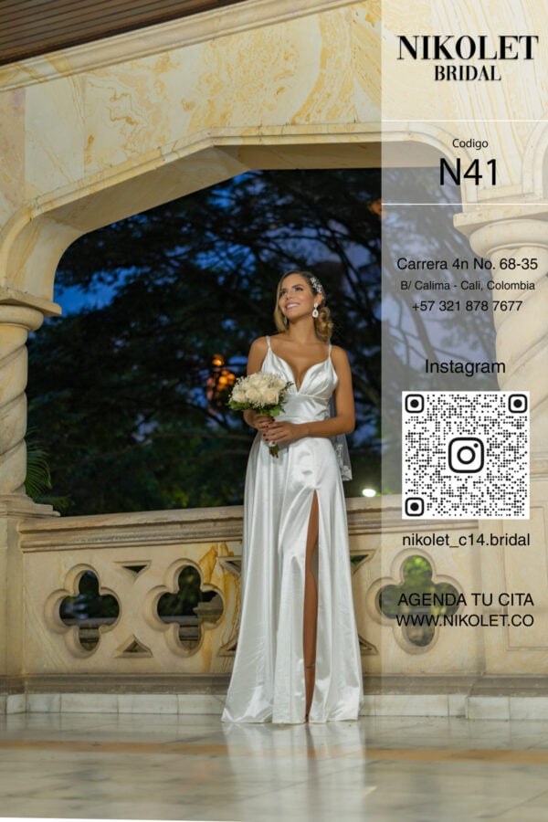 Vestido blanco N41 - Image 4