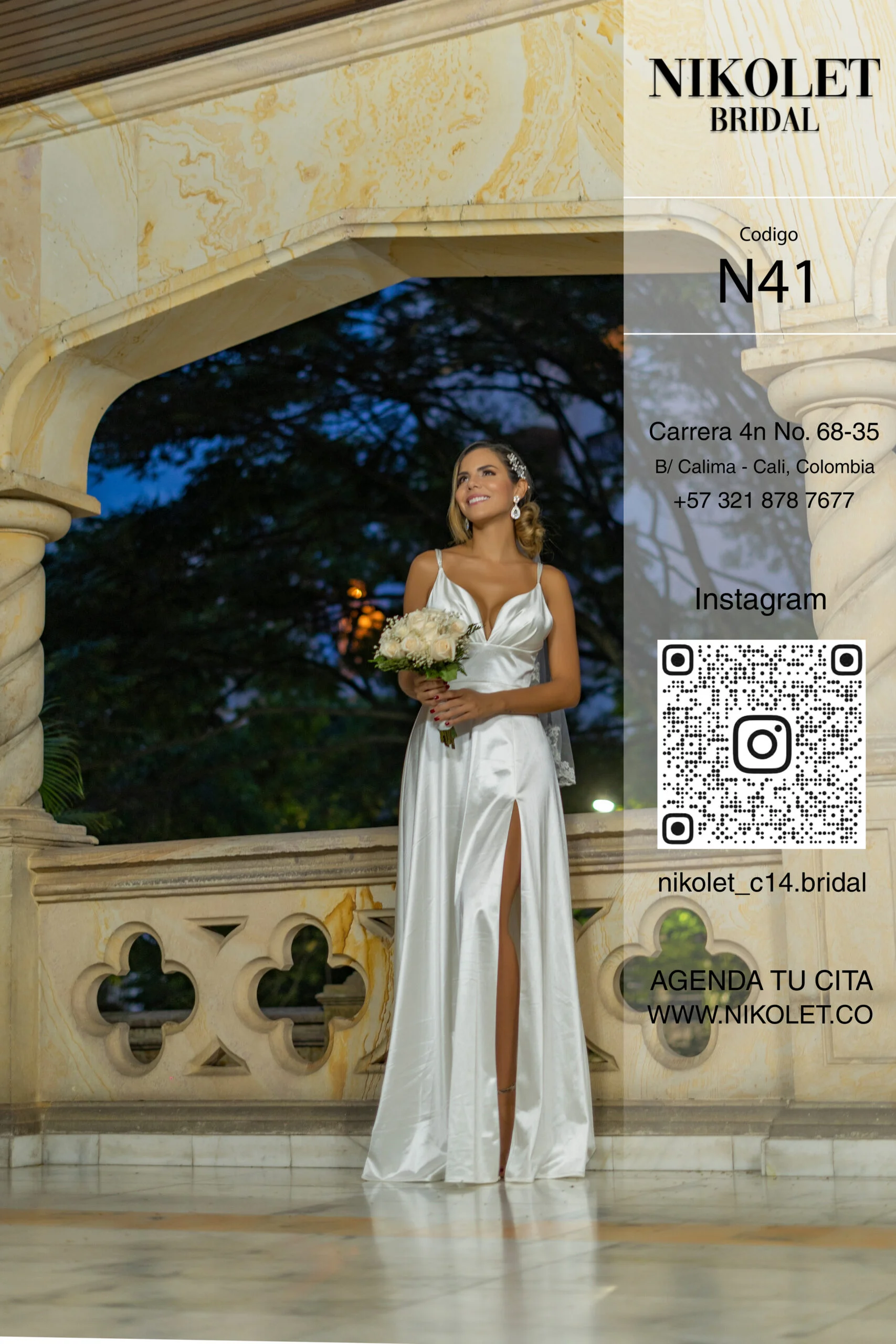 Vestido blanco N41 - Image 4