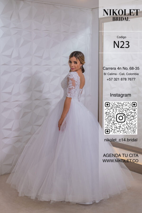Vestido blanco N23 - Image 4