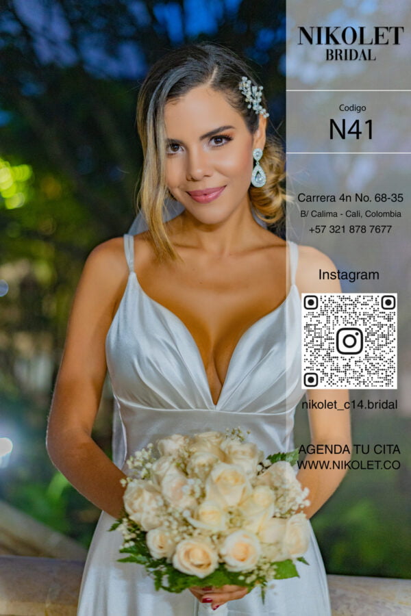 Vestido blanco N41 - Image 2
