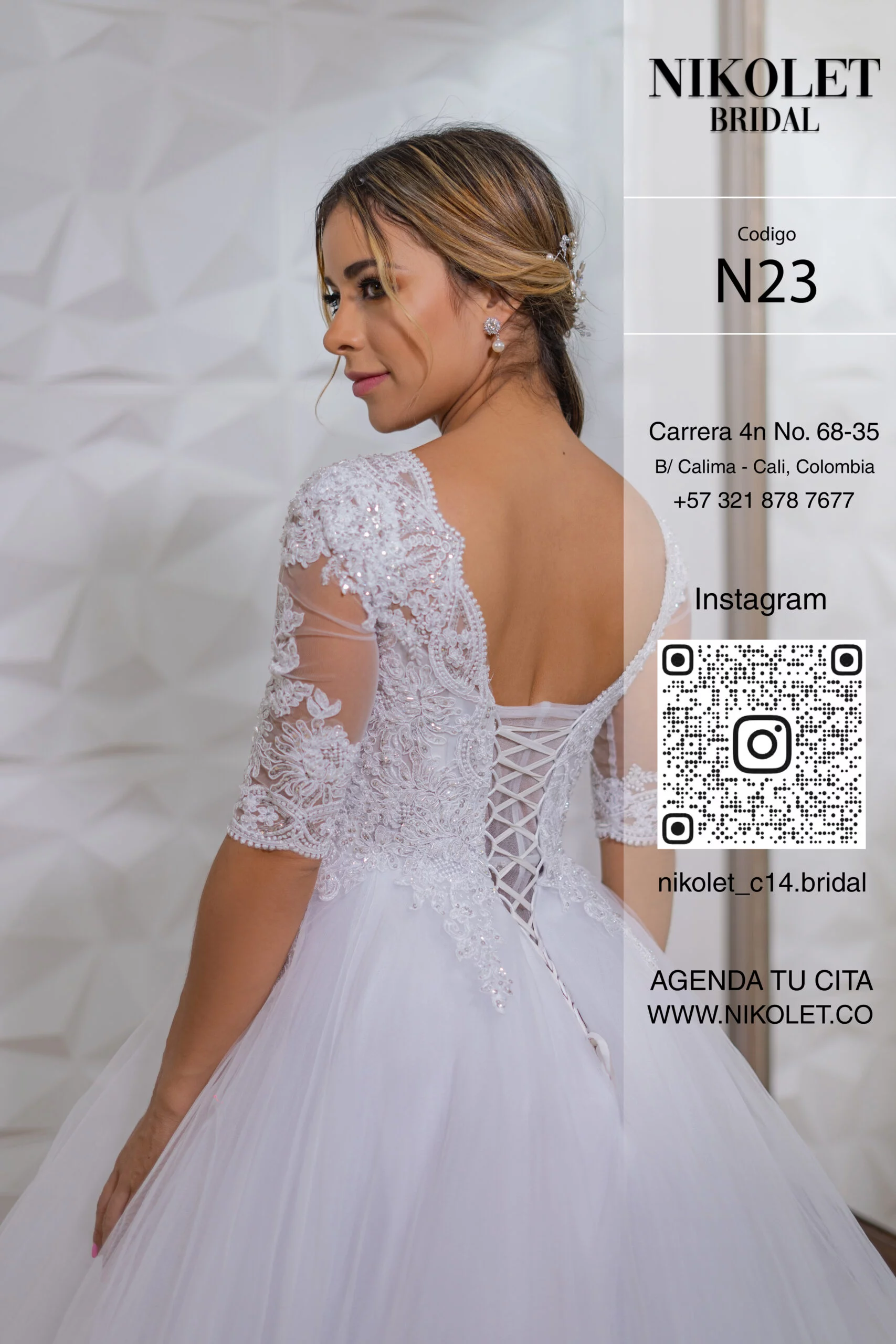 Vestido blanco N23 - Image 3