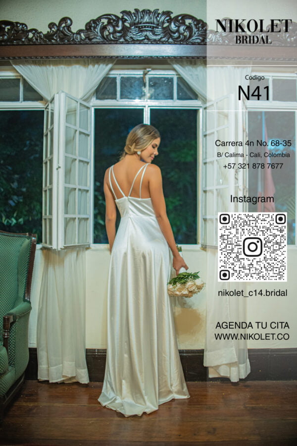 Vestido blanco N41 - Image 3