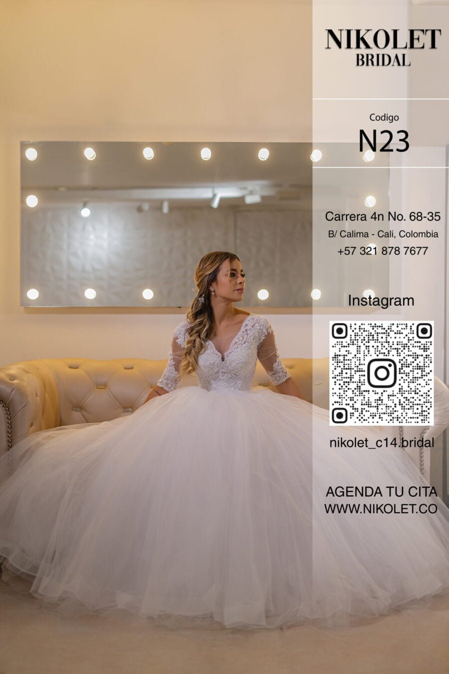 Vestido blanco N23