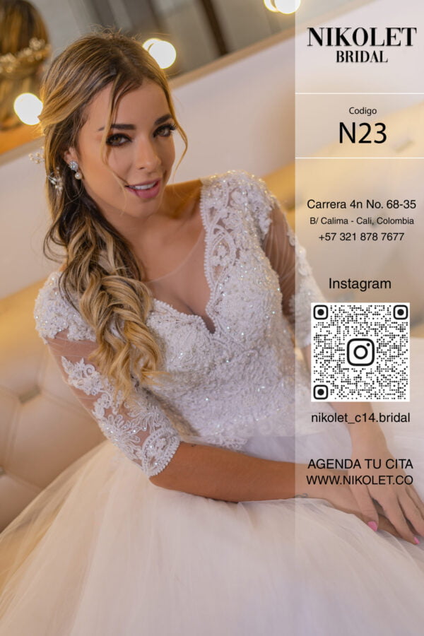 Vestido blanco N23 - Image 2