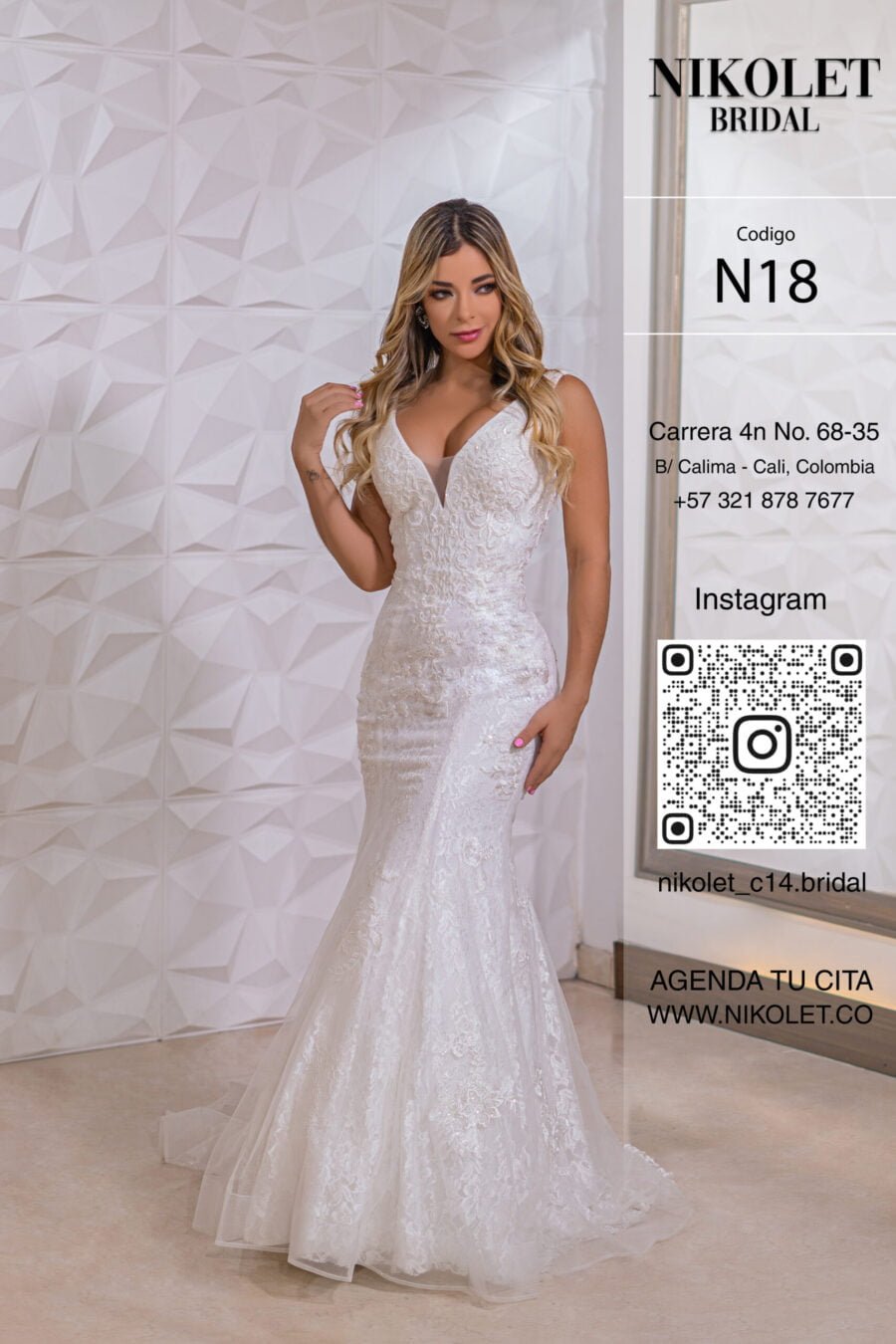 Vestido blanco N18