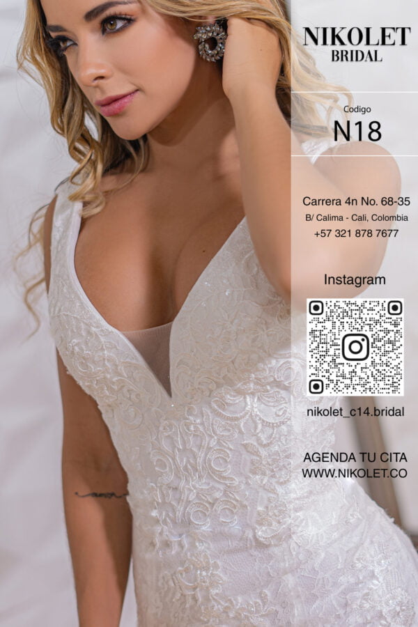 Vestido blanco N18 - Image 4