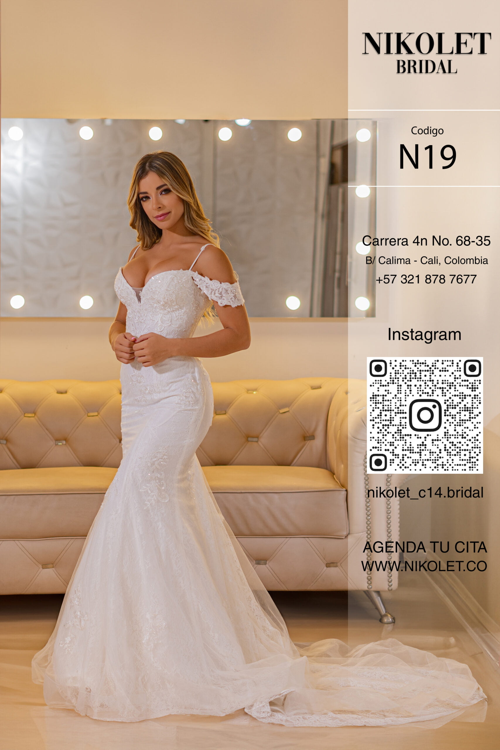Vestido blanco N19